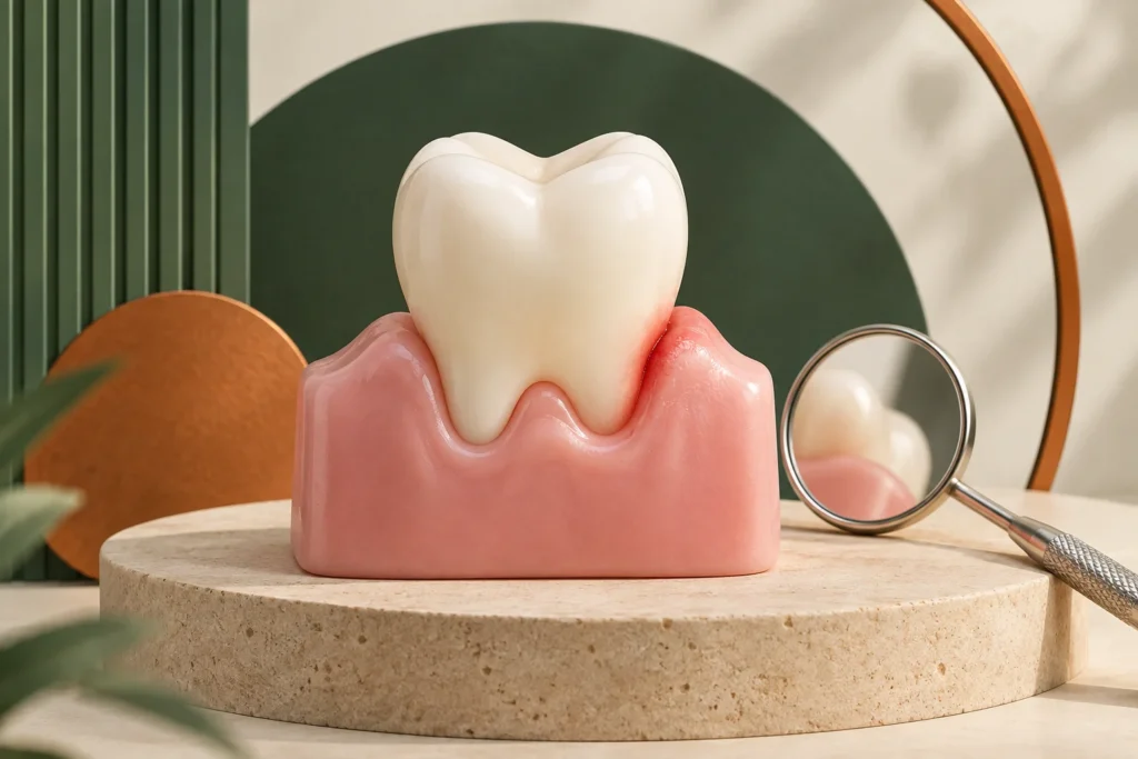 Conceptual illustration: Gum Disease: Early Signs, Prevention, and Modern Treatment Options