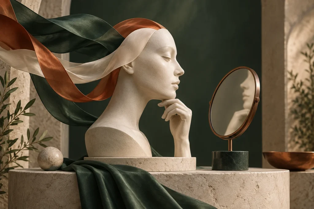 Conceptual illustration: Non-Surgical Facelift: Separate Skin Texture, Laxity and Volume Before Choosing
