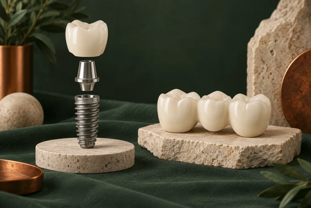 Conceptual illustration: Dental Implants in Dubai: Read the Quote from Assessment to Final Crown