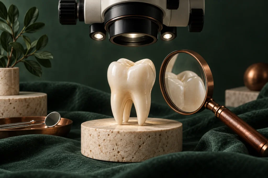Conceptual illustration: Root Canal Specialist in Dubai: Questions About an Already-Treated Tooth
